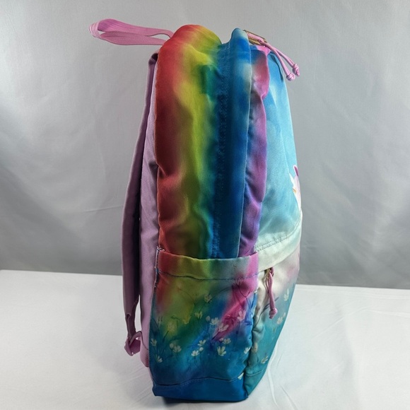 JanSport Kids Backpack with Unicorn & Rainbow Design - Blue and Pink - Picture 2 of 16